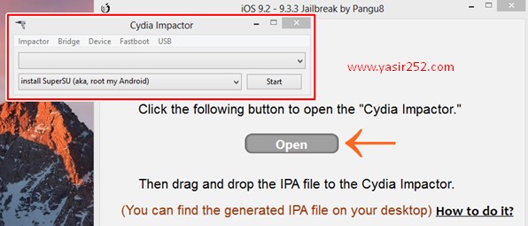 Cara Jailbreak iOS 9 Pangu Tools