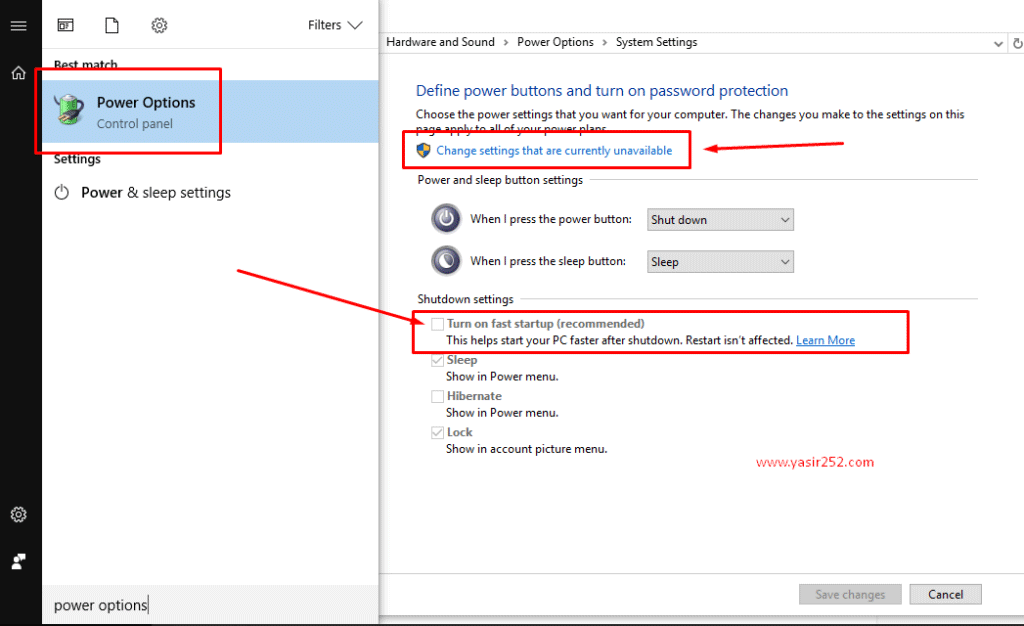 Press power button to shutdown system