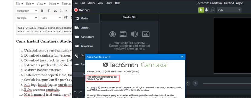 Camtasia 9 software key free