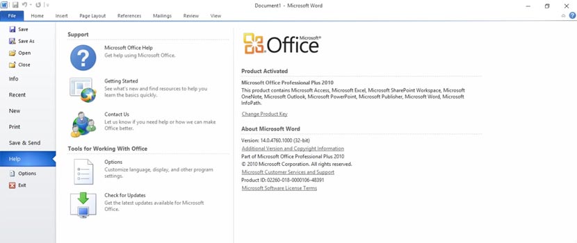 free download microsoft office 2010 full version with key