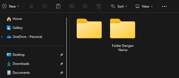 Cara Membuat Folder Tanpa Nama (Blank)