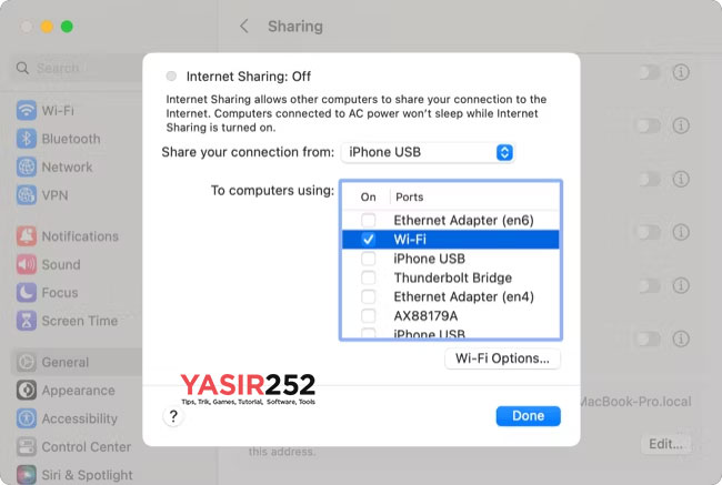 Cara Membuat Mobile Hotspot di Mac (Sharing Connection)