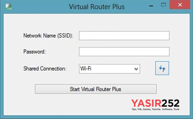 Virtual Router Plus Untuk Mengubah PC Jadi Hotspot Wifi Gratis