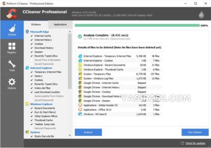 CCleaner Professional 6.13.10517 free instals