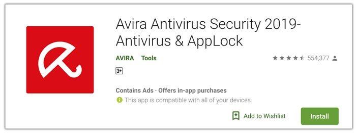Avira aplikasi antivirus terbaik android