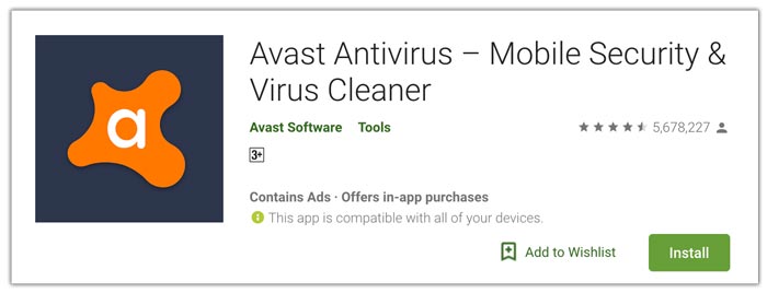 Avast aplikasi antivirus terbaik android