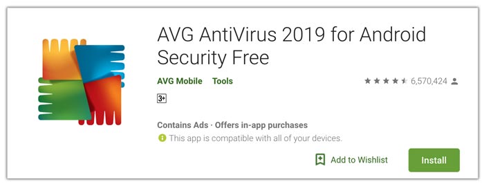 AVG security untuk Android