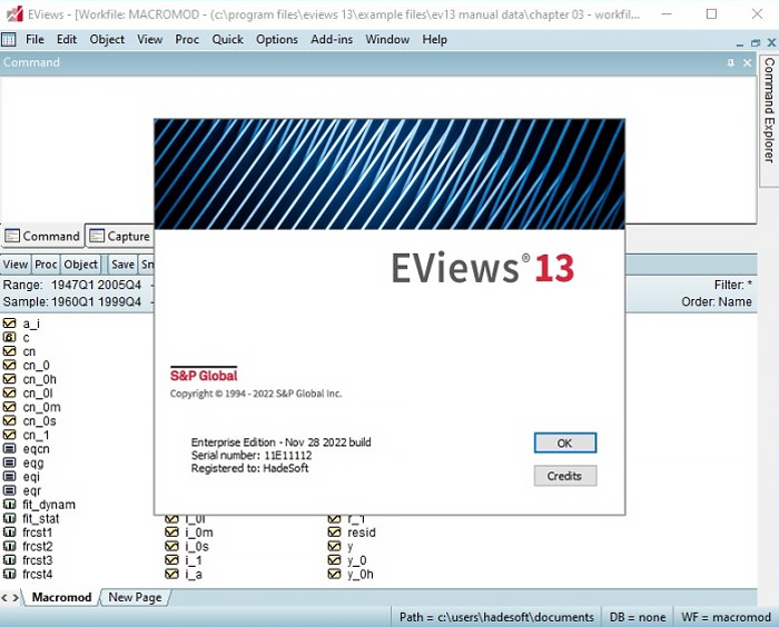 EViews Enterprise Full Version Crack Gratis