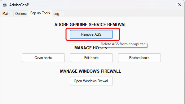 Adobe GenP Patch Remove AGS Pop UP