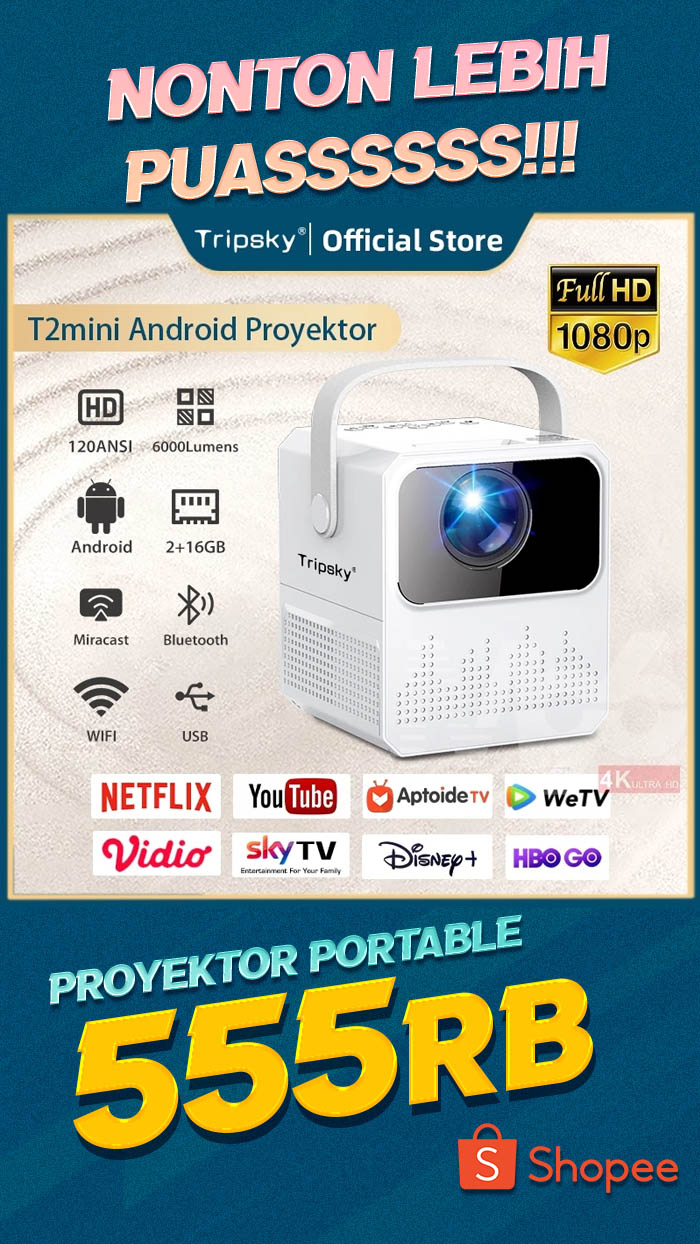 Proyektor Murah T2 Mini