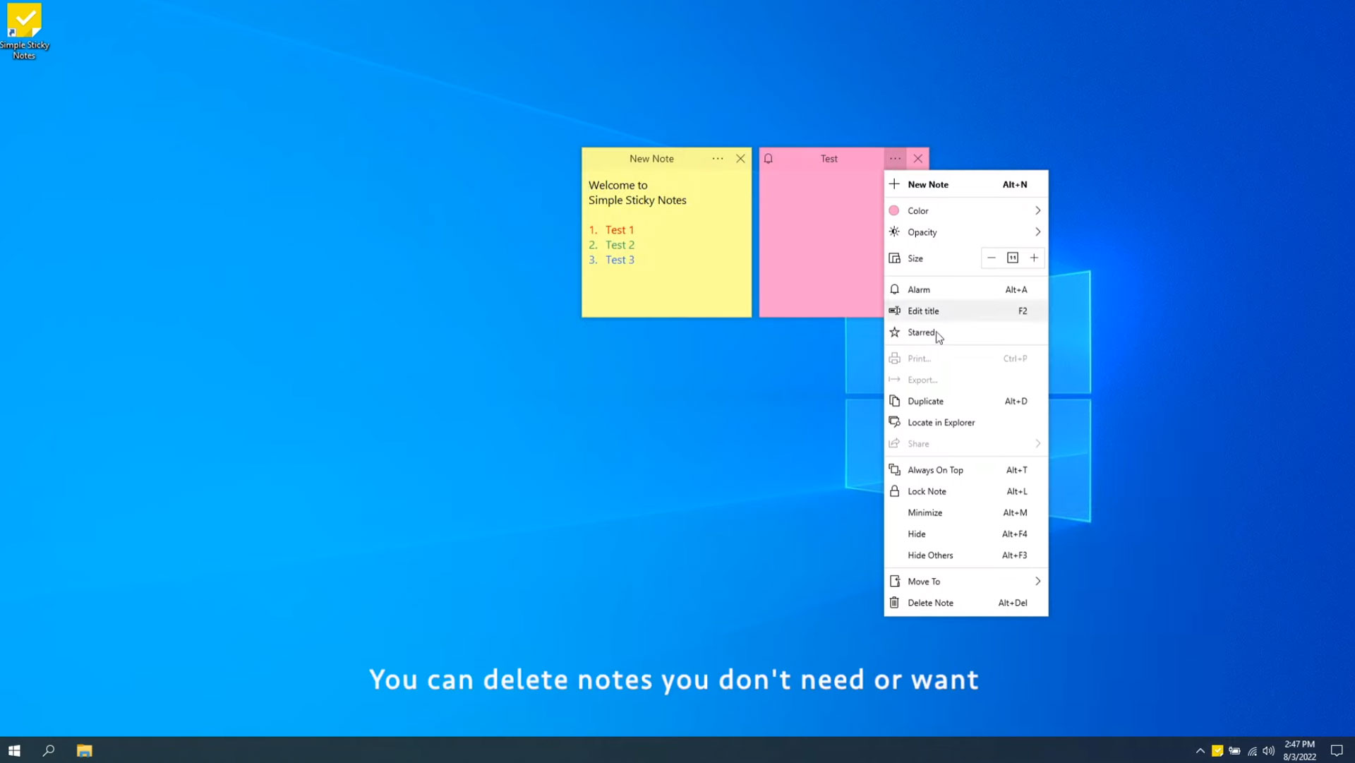 Download Sticky Notes PC