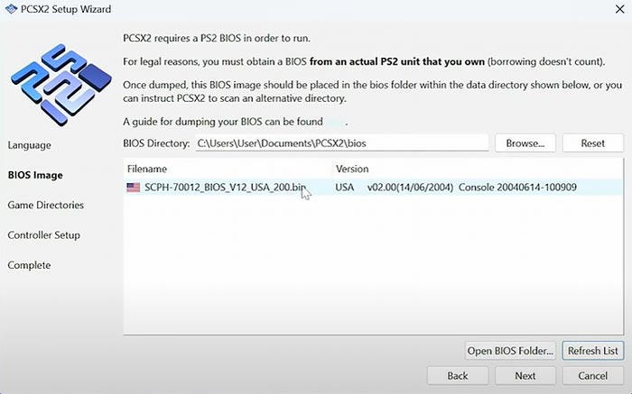 Cara menambahkan folder BIOS di PCSX2